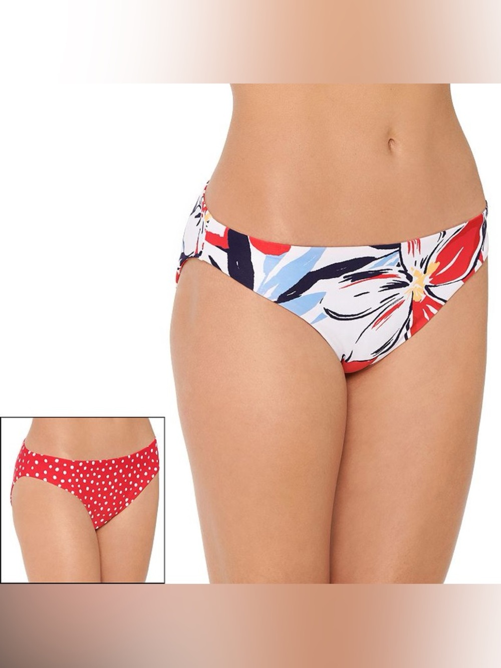 SO. Bikini Swimsuit Set, Halter Top & Reversible Bottom in Tropical Floral Print - Picture 6 of 6